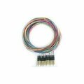 Swe-Tech 3C 12 Strand Fiber Pigtail, OM2 - 50/125, Multmode Black Boot LC/PC connectors, 3 meter FWT15F1-32012